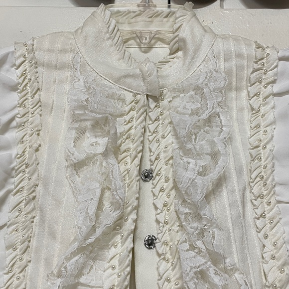 Cream Ruffle Jacket - Picture 5 of 10